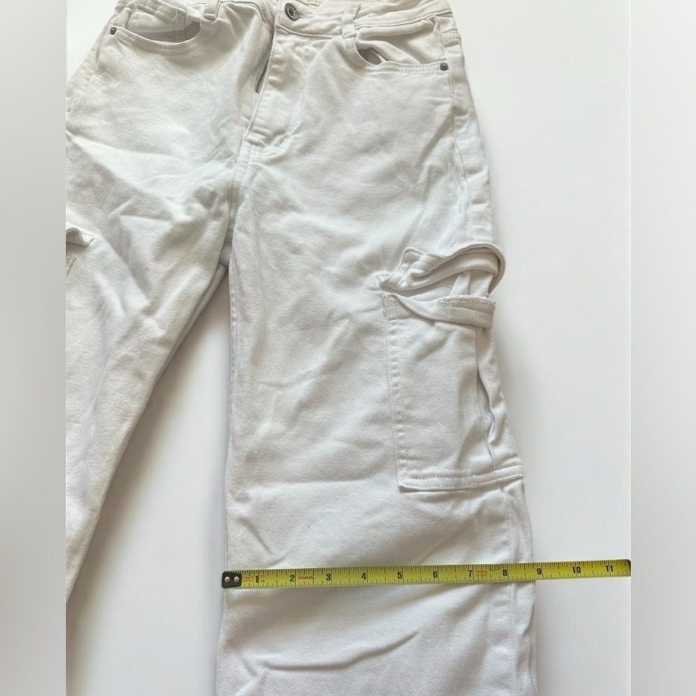 Hello Miss White Cargo Denim Jeans EUR 38 - Picture 11 of 12